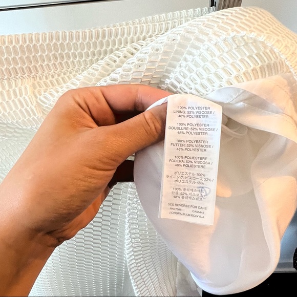 J. Crew Textured a-line skirt | White, 00 - Picture 5 of 6